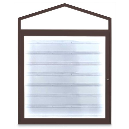 United Visual Products Sliding Door Indoor Enclosed Corkboard, 4 UV9025ACS-BLACK-SURF